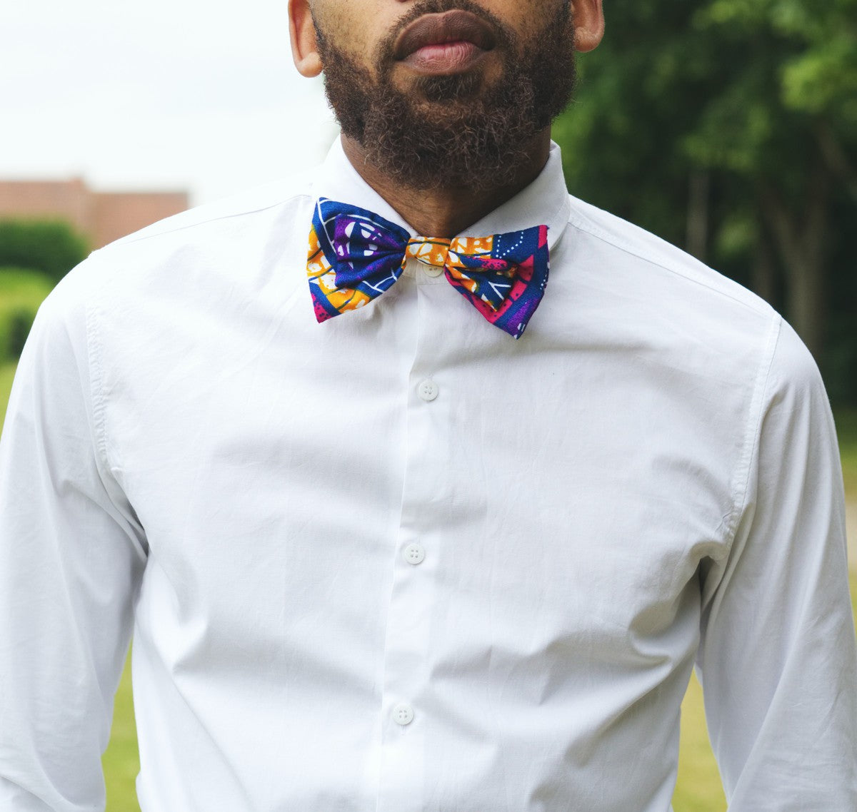 Mens Ankara Bowtie